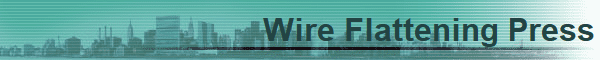 Wire Flattening Press