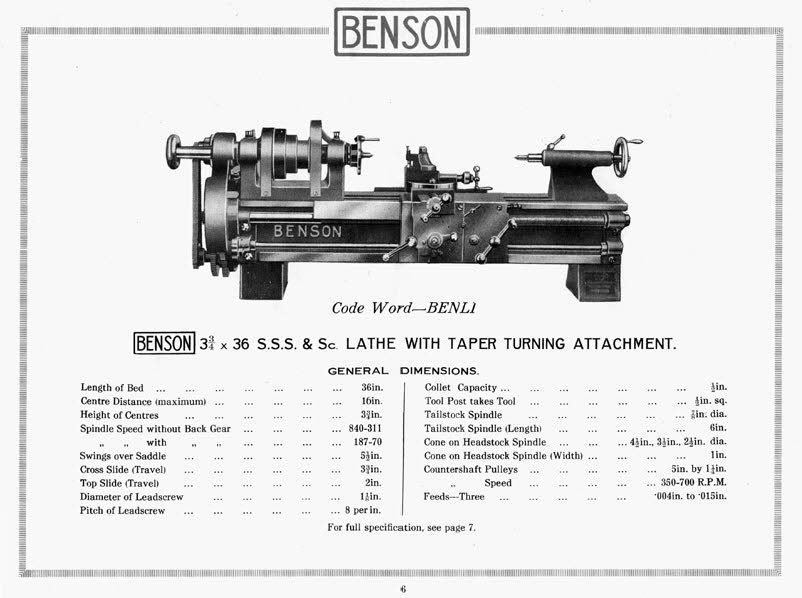 Benli Lathe p6