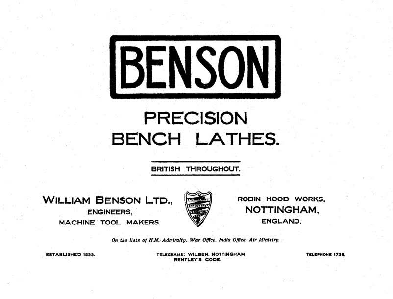 Lathes cover page